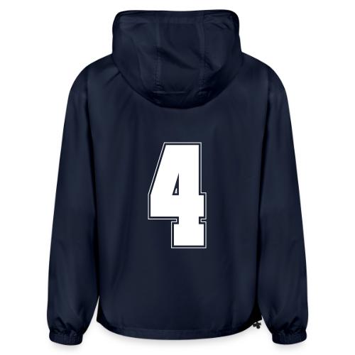 White Number 4 – Varsity Font - Champion Packable Jacket