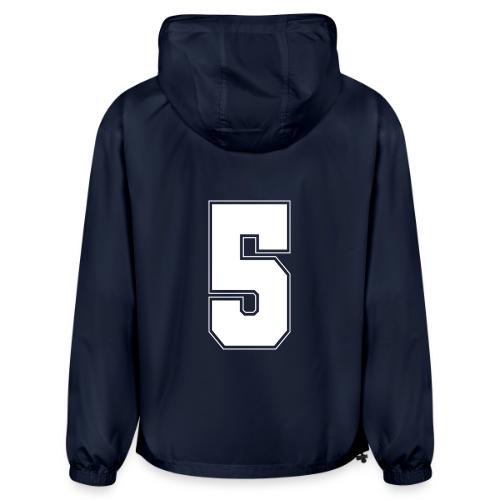 White Number 5 – Varsity Font - Champion Packable Jacket