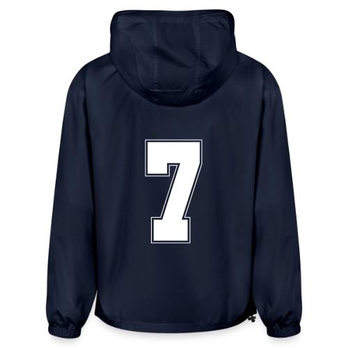 White Number 7 – Varsity Font - Champion Packable Jacket