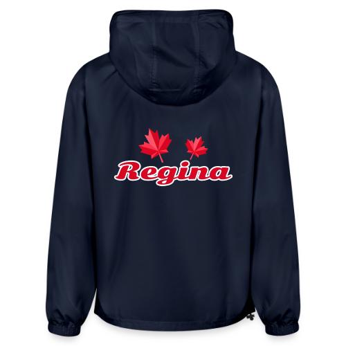 Regina with two red maple leaves - Champion Packable Jacket