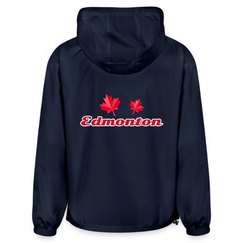 Edmonton with two red maple leaves - Champion Packable Jacket