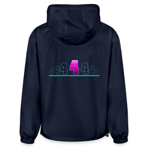 Number 4 in Magenta: Varsity Font - Champion Packable Jacket