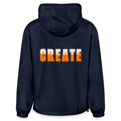 CREATE Vibrant Orange Bold Word Graphic - Champion Packable Jacket