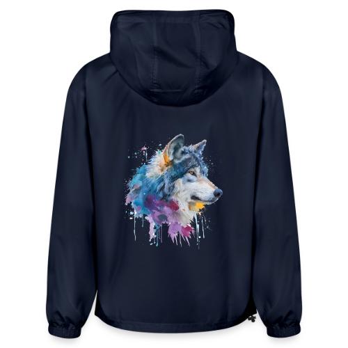 Splash-Art Wolf Head - Champion Packable Jacket