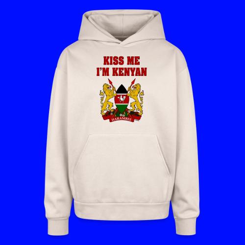 Kiss Me, I'm Kenyan - Oversized Hooded Sweatshirt
