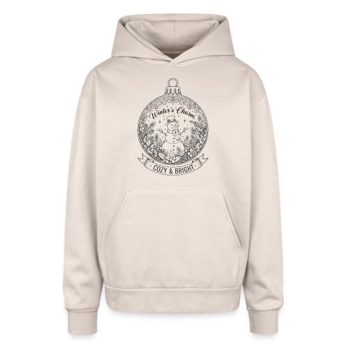 Festive Snowman T-Shirt - Oversized Hooded Sweatshirt