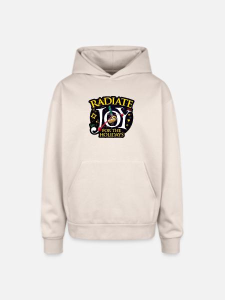 Radiate Joy - Oversized Hooded Sweatshirt - Sand