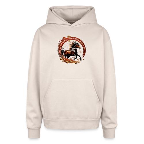 Year of the Horse Fiery Spirit T Shirt, Lunar New - Oversized Hooded Sweatshirt