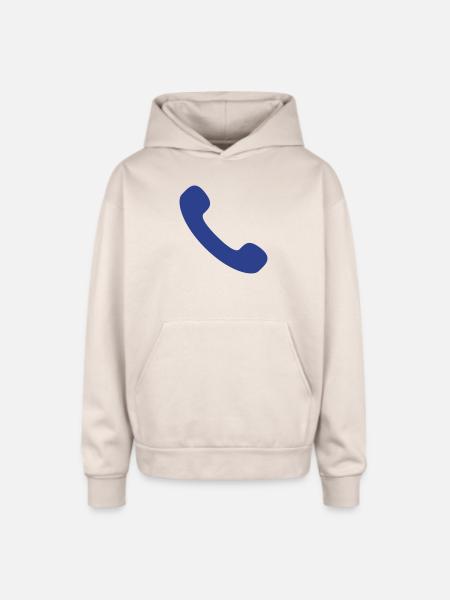 phone - Oversized Hooded Sweatshirt - Sand