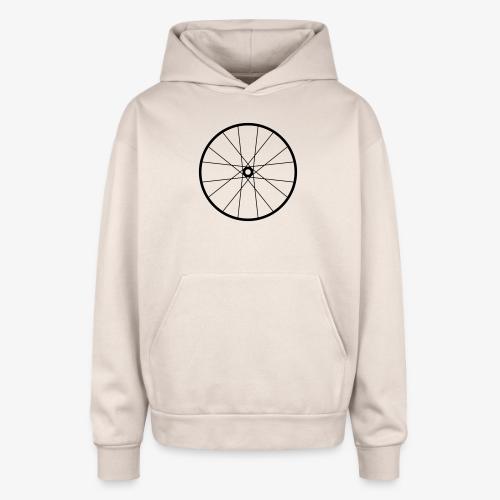 Bicycle Wheel - Oversized Hooded Sweatshirt