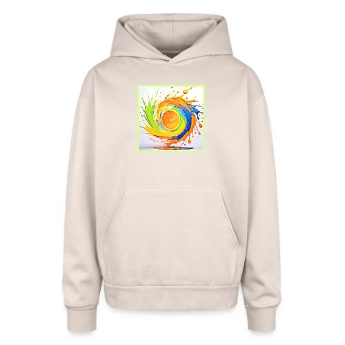 Citrus Splash of Color Design - Oversized Hooded Sweatshirt