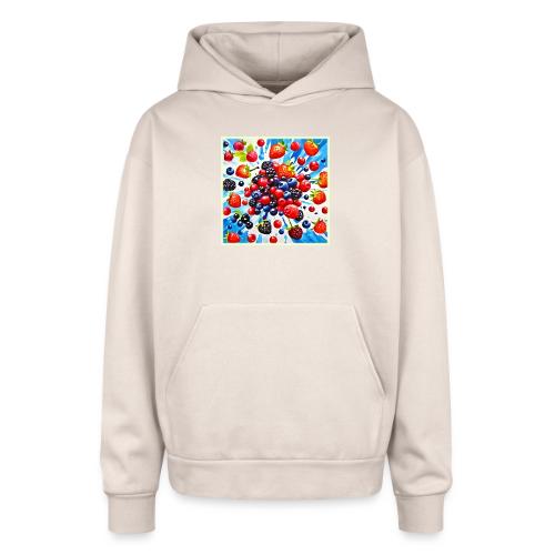 Colorful Berry Fiesta Design - Oversized Hooded Sweatshirt