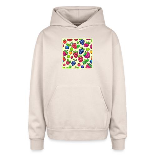 Berry Fruit Pattern Design - Oversized Hooded Sweatshirt