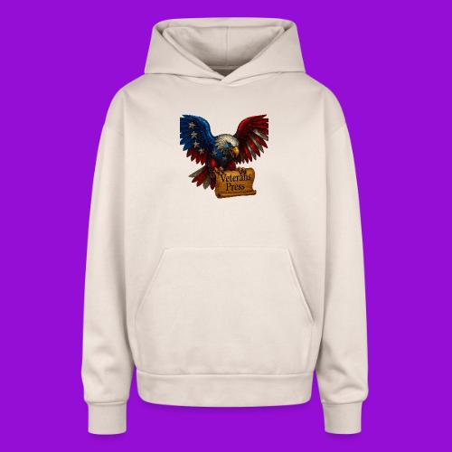 Veterans Press Bald Eagle - Oversized Hooded Sweatshirt