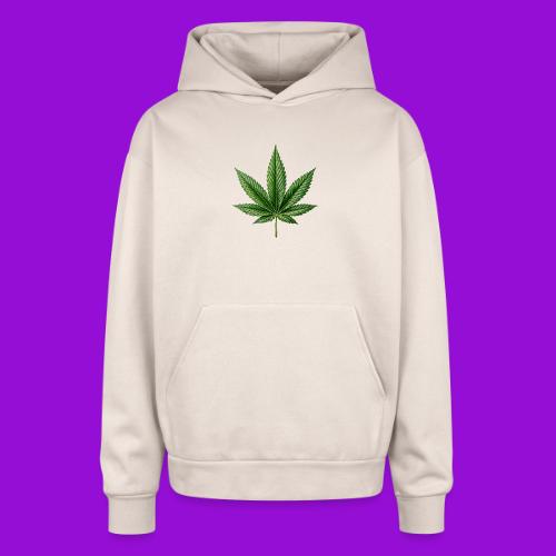 Cannabis Leaf - Oversized Hooded Sweatshirt