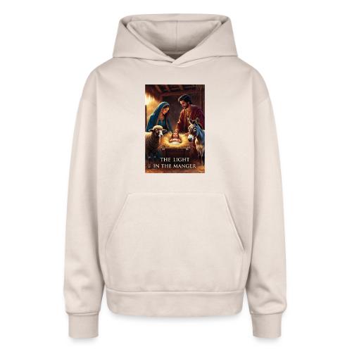 Nativity Manger T-Shirt - Oversized Hooded Sweatshirt