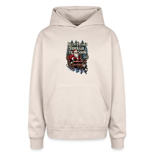 Nostalgic Santa T-Shirt - Oversized Hooded Sweatshirt