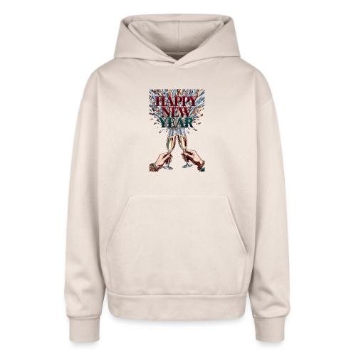 Toasting Hands T-Shirt Confetti Shower Premium - Oversized Hooded Sweatshirt