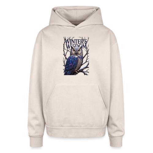 Crystalized Forest Owl T-Shirt - Oversized Hooded Sweatshirt