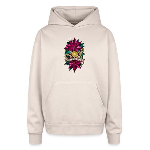Queen of the Solstice Poinsettia T-Shirt - Oversized Hooded Sweatshirt