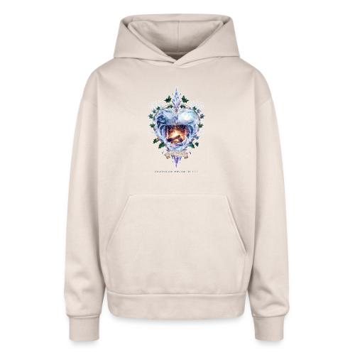 Imbolc Candle Veil T-Shirt | Veiled Rebirth - Oversized Hooded Sweatshirt