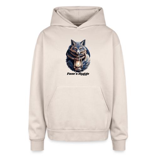 Hygge Ember Fox T-Shirt - Oversized Hooded Sweatshirt