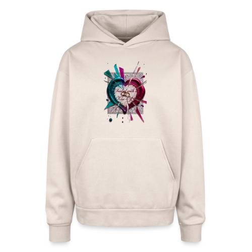 Sealed with a Kiss-Off T-Shirt - Oversized Hooded Sweatshirt