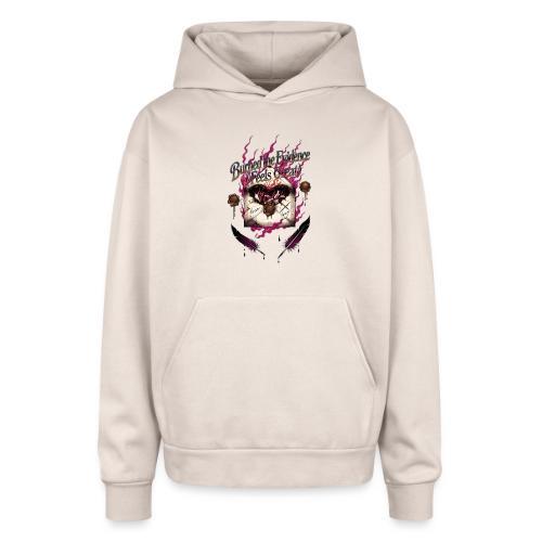 Burned the Evidence Feels Great T-Shirt - Oversized Hooded Sweatshirt