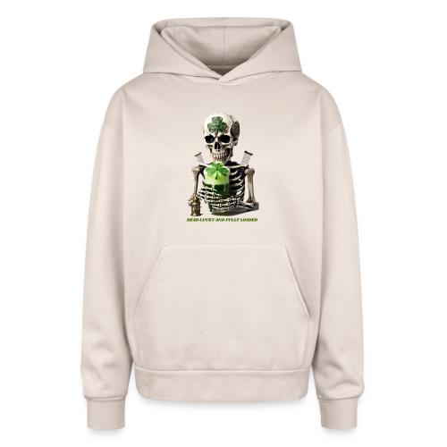 Eternal Stout Skeleton Graphic Tee - Oversized Hooded Sweatshirt