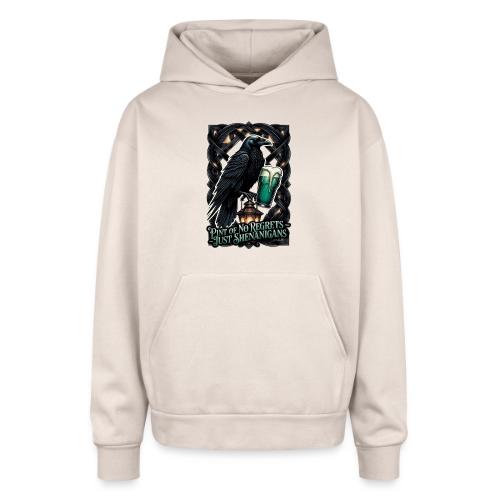 Sarcastic Raven Shenanigans Tee - Oversized Hooded Sweatshirt