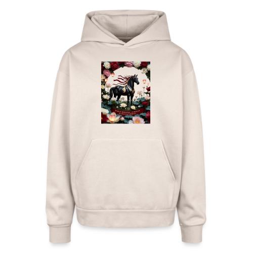 Year of the Horse Harmony T Shirt, Lunar New Year - Oversized Hooded Sweatshirt