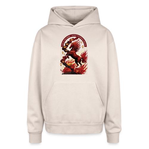 Year of the Horse Rise T Shirt,Lunar New Year Gift - Oversized Hooded Sweatshirt