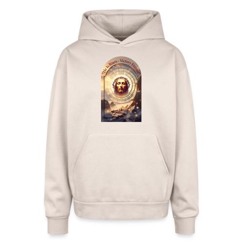 Easter He Is Risen Sacred Face T Shirt, wife Gift - Oversized Hooded Sweatshirt
