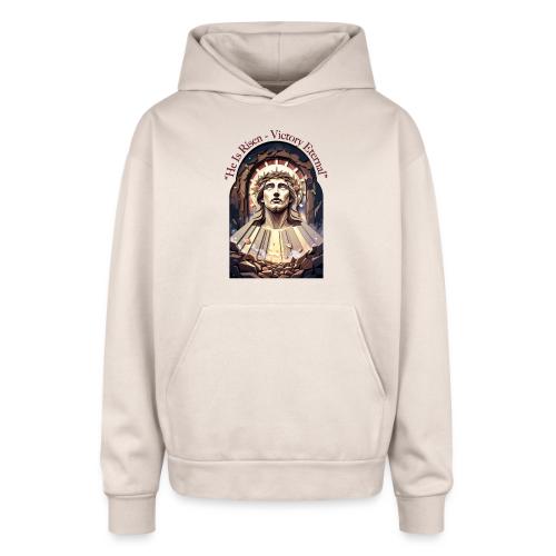 Easter He Is Risen Face of Christ T Shirt, Gift - Oversized Hooded Sweatshirt