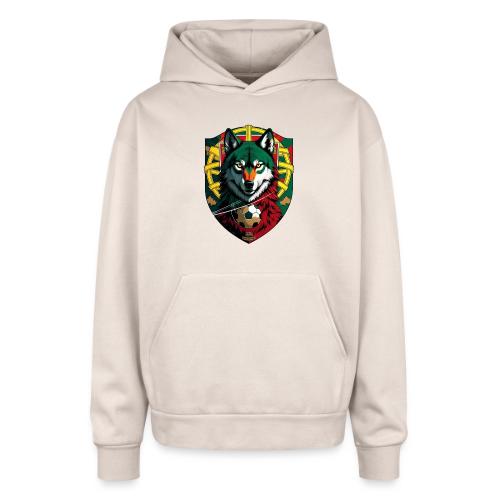 Portugal Iberian Wolf Soccer T Shirt,Football Gift - Oversized Hooded Sweatshirt