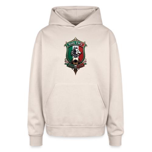 Italy heritage Wolf Fury Tee, Pride Badge Gift - Oversized Hooded Sweatshirt