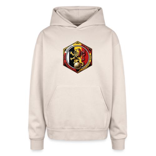 Belgium Lion Valor T-Shirt, Belgian Pride Gift - Oversized Hooded Sweatshirt
