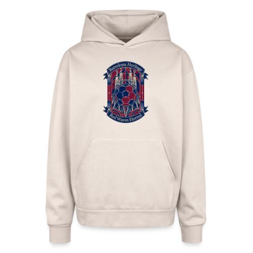 Barcelona Red Heritage T Shirt, Barsa fan Gift - Oversized Hooded Sweatshirt