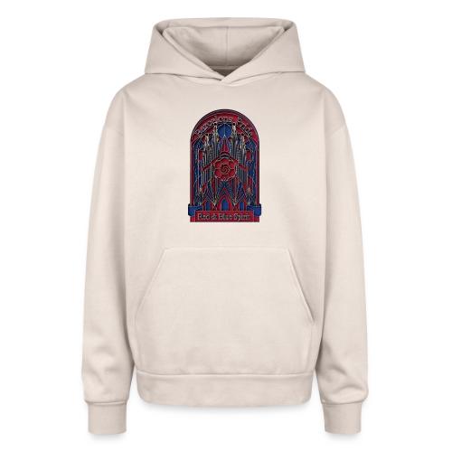Barcelona Scarlet Pride T Shirt, Vibrant City Gift - Oversized Hooded Sweatshirt