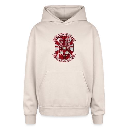 Munich Cathedral T Shirt, German Football Fan Gift - Oversized Hooded Sweatshirt