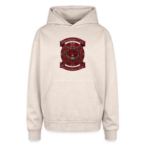 Manchester Is Red T Shirt, Soccer City Pride Gift - Oversized Hooded Sweatshirt