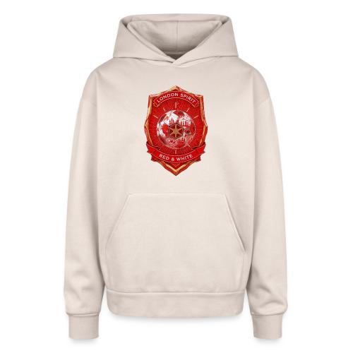 London is Red T Shirt, Football City Pride Gift - Oversized Hooded Sweatshirt