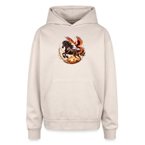 Year of the Horse Phoenix T Shirt, Lunar NY Gift - Oversized Hooded Sweatshirt