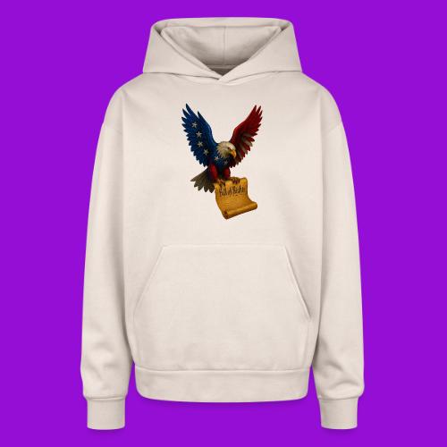 Bill of Rights Bald Eagle - Oversized Hooded Sweatshirt