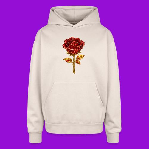 Golden Rose - Oversized Hooded Sweatshirt