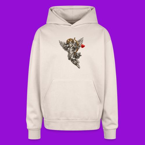 Metallic Cupid - Oversized Hooded Sweatshirt