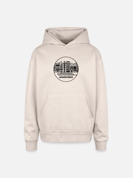 amsterdam - Oversized Hooded Sweatshirt - Sand
