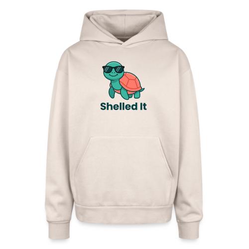 Funny Turtle Sunglasses Shelled It Cute Gift - Oversized Hooded Sweatshirt