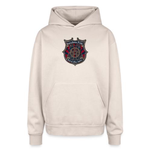 Barcelona Scarlet Pride T Shirt, Soccer City Gift - Oversized Hooded Sweatshirt