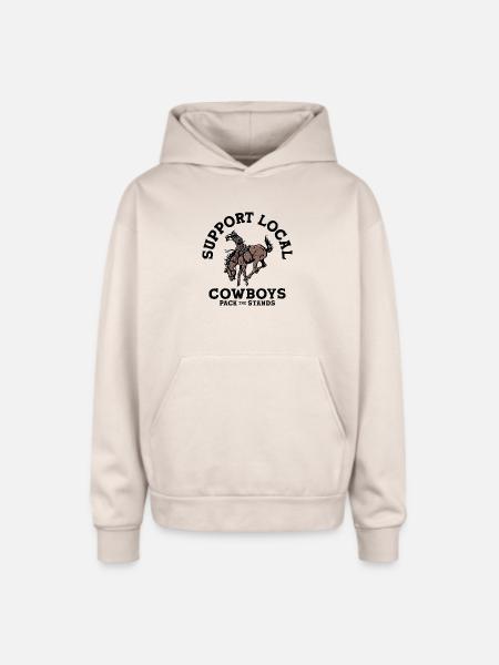 Soutenez les cow-boys locaux - Molleton à capuche oversize - Sand